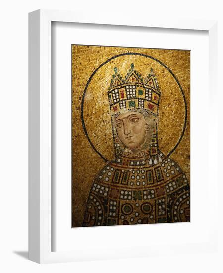 Mosaic of Empress Zoe, Hagia Sophia, Istanbul, Turkey, Europe-Godong-Framed Photographic Print