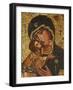 Mosaic of Greek Virgin, Annunciation Basilica, Nazareth, Galilee, Israel, Middle East-Godong-Framed Photographic Print