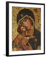 Mosaic of Greek Virgin, Annunciation Basilica, Nazareth, Galilee, Israel, Middle East-Godong-Framed Photographic Print