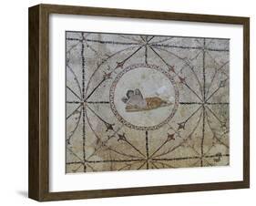 Mosaic of Hypnos, Greek God of Dreams, Risan, Kotor Bay, UNESCO World Heritage Site, Montenegro-Rolf Richardson-Framed Photographic Print