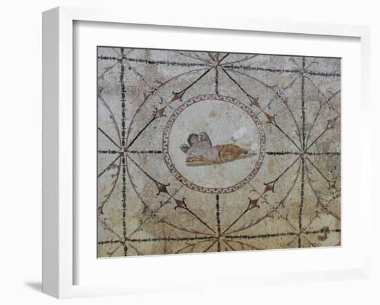 Mosaic of Hypnos, Greek God of Dreams, Risan, Kotor Bay, UNESCO World Heritage Site, Montenegro-Rolf Richardson-Framed Photographic Print