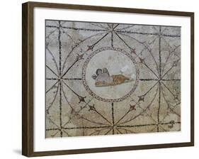 Mosaic of Hypnos, Greek God of Dreams, Risan, Kotor Bay, UNESCO World Heritage Site, Montenegro-Rolf Richardson-Framed Photographic Print