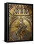 Mosaic of Jesus Christ in Baptistery of Duomo, Florence, Tuscany, Italy, Europe-Godong-Framed Stretched Canvas