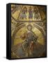Mosaic of Jesus Christ in Baptistery of Duomo, Florence, Tuscany, Italy, Europe-Godong-Framed Stretched Canvas