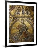 Mosaic of Jesus Christ in Baptistery of Duomo, Florence, Tuscany, Italy, Europe-Godong-Framed Photographic Print