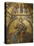 Mosaic of Jesus Christ in Baptistery of Duomo, Florence, Tuscany, Italy, Europe-Godong-Stretched Canvas