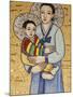 Mosaic of Korean Virgin, Annunciation Basilica, Nazareth, Galilee, Israel, Middle East-Godong-Mounted Photographic Print