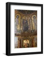 Mosaic of Mary and Jesus, Santa Francesca Romana Church, Rome, Lazio, Italy, Europe-Godong-Framed Photographic Print