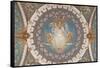 Mosaic of Mary, daughter of God, in Fourviere basilica, Lyon, Rhone, France-Godong-Framed Stretched Canvas