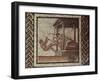 Mosaic of Rustic Calander Divided into 32 Squares, Depicting Olive Pressing-null-Framed Giclee Print