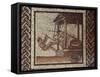 Mosaic of Rustic Calander Divided into 32 Squares, Depicting Olive Pressing-null-Framed Stretched Canvas