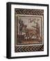 Mosaic of Rustic Calander Divided into 32 Squares, Depicting Plowing, from Saint-Romain-En-Gal-null-Framed Giclee Print