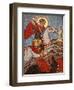 Mosaic of St. George Slaying the Dragon in St. George Coptic Orthodox Church, Cairo, Egypt-null-Framed Premium Photographic Print