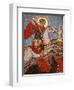 Mosaic of St. George Slaying the Dragon in St. George Coptic Orthodox Church, Cairo, Egypt-null-Framed Premium Photographic Print