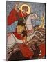 Mosaic of St. George Slaying the Dragon in St. George Coptic Orthodox Church, Cairo, Egypt-null-Mounted Premium Photographic Print