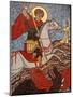 Mosaic of St. George Slaying the Dragon in St. George Coptic Orthodox Church, Cairo, Egypt-null-Mounted Photographic Print