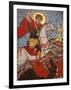 Mosaic of St. George Slaying the Dragon in St. George Coptic Orthodox Church, Cairo, Egypt-null-Framed Photographic Print