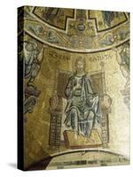 Mosaic of St John Baptist, 13th-14th Century, Vault of Apse, Baptistery of San Giovanni Battista-null-Stretched Canvas