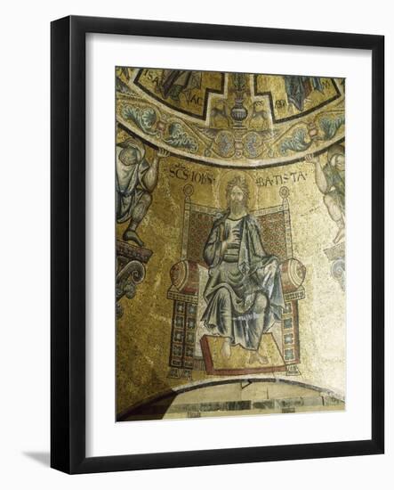 Mosaic of St John Baptist, 13th-14th Century, Vault of Apse, Baptistery of San Giovanni Battista-null-Framed Giclee Print