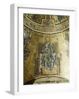 Mosaic of St John Baptist, 13th-14th Century, Vault of Apse, Baptistery of San Giovanni Battista-null-Framed Giclee Print