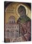 Mosaic of St. John, Monastery of St. John, Patmos, Dodecanese, Greek Islands, Greece, Europe-David Beatty-Stretched Canvas