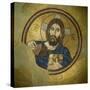 Mosaic of the Almighty, Pantocrator, in the Monastery of Daphni, Greece, Europe-Tony Gervis-Stretched Canvas