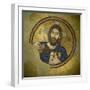 Mosaic of the Almighty, Pantocrator, in the Monastery of Daphni, Greece, Europe-Tony Gervis-Framed Photographic Print