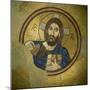 Mosaic of the Almighty, Pantocrator, in the Monastery of Daphni, Greece, Europe-Tony Gervis-Mounted Photographic Print