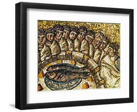 Mosaic of the Apostles and Fish-null-Framed Premium Giclee Print