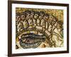 Mosaic of the Apostles and Fish-null-Framed Giclee Print