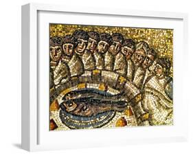 Mosaic of the Apostles and Fish-null-Framed Giclee Print