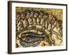 Mosaic of the Apostles and Fish-null-Framed Giclee Print