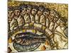 Mosaic of the Apostles and Fish-null-Mounted Giclee Print