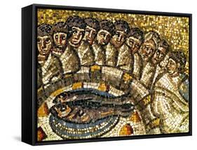Mosaic of the Apostles and Fish-null-Framed Stretched Canvas