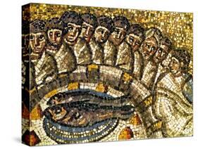 Mosaic of the Apostles and Fish-null-Stretched Canvas