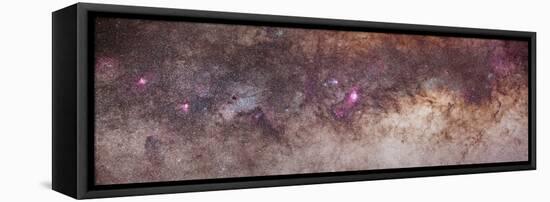 Mosaic of the Constellations Scorpius and Sagittarius in the Southern Milky Way-null-Framed Stretched Canvas