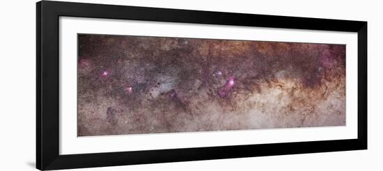Mosaic of the Constellations Scorpius and Sagittarius in the Southern Milky Way-null-Framed Photographic Print