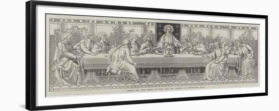 Mosaic of The Lord's Supper, the New Reredos in Westminster Abbey-null-Framed Premium Giclee Print