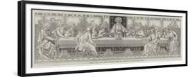 Mosaic of The Lord's Supper, the New Reredos in Westminster Abbey-null-Framed Premium Giclee Print