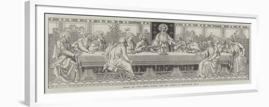 Mosaic of The Lord's Supper, the New Reredos in Westminster Abbey-null-Framed Premium Giclee Print