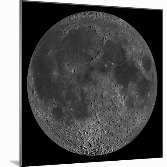 Mosaic of the Lunar Nearside-Stocktrek Images-Mounted Photographic Print