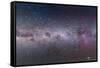 Mosaic of the Southern Milky Way from Vela to Centaurus-null-Framed Stretched Canvas