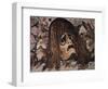 Mosaic of Tragic Mask from House of the Faun in Pompeii-Gustavo Tomsich-Framed Giclee Print