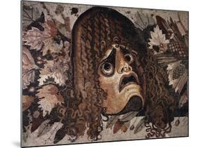 Mosaic of Tragic Mask from House of the Faun in Pompeii-Gustavo Tomsich-Mounted Giclee Print