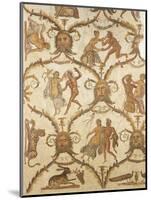 Mosaic of Via Amorosa with Satyrs and Bacchantes-null-Mounted Giclee Print