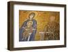 Mosaic of Virgin Mary and Infant Jesus Christ Found in the Hagia Sophia Museum-Simon Montgomery-Framed Photographic Print