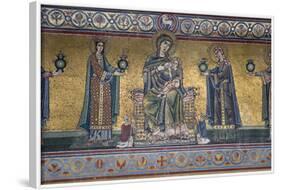 Mosaic on Facade of the Church of Santa Maria in Trastevere-Stuart Black-Framed Photographic Print