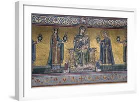 Mosaic on Facade of the Church of Santa Maria in Trastevere-Stuart Black-Framed Photographic Print