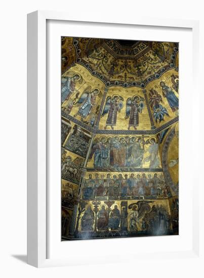 Mosaic on the Domed Ceiling of St John's Baptistry, Florence-null-Framed Giclee Print