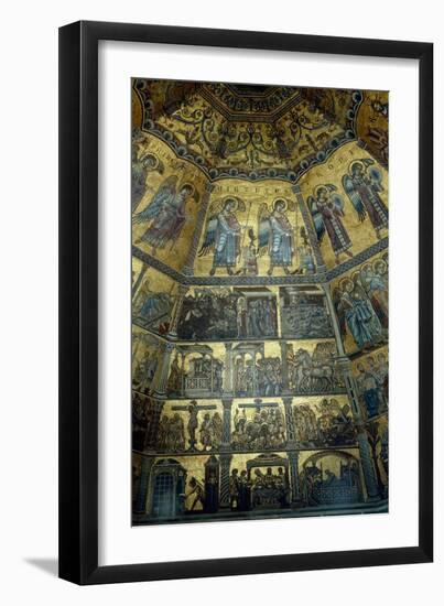 Mosaic on the Domed Ceiling of St John's Baptistry, Florence-null-Framed Giclee Print